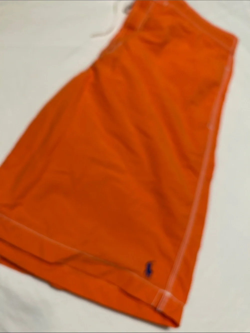 Polo by Ralph Lauren Orange Men's Swim Board Shorts with Drawstring